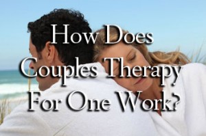 How does couples therapy for one work? 